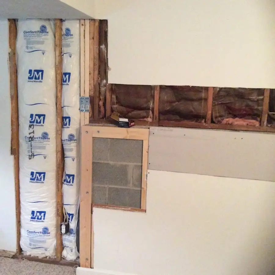 Wall insulation replacement during Basement Flood Cleanup in Winnemucca